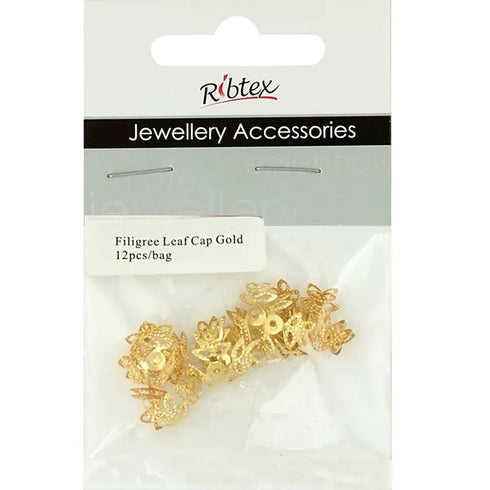 Adjustable Filigree Leaf Bead Caps (available in 2 colours)